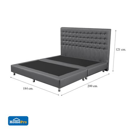 ฐานรองหัวเตียง 6 ฟุต HOME LIVING STYLE BERLIN สีเทาเข้ม_5