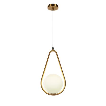 ไฟช่อ CARINI MS4063A 1 หัว สีขาว/ทอง