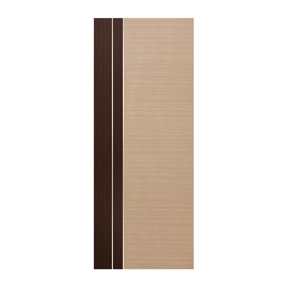 ประตูภายใน HPL ปิดผิว PVC FILM ECO-DOOR PL3 80X200 ซม. สีโอ๊ค ไม่เจาะลูกบิด