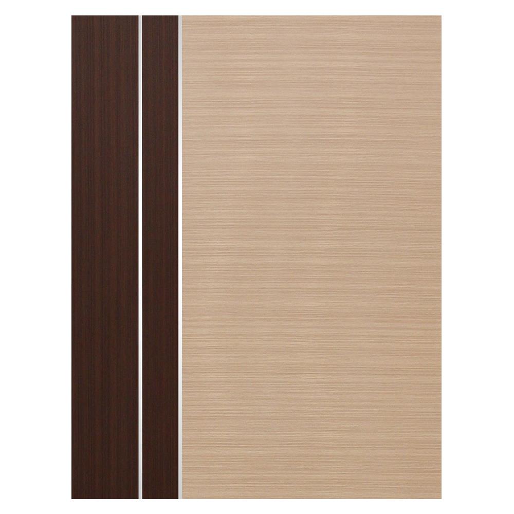 ประตูภายใน HPL ปิดผิว PVC FILM ECO-DOOR PL3 80X200 ซม. สีโอ๊ค ไม่เจาะลูกบิด