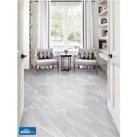 กระเบื้องพื้นพอร์ซเลน 60x60 ซม. COTTO บีทสโตน เทาอ่อน PM 1.44M2_1