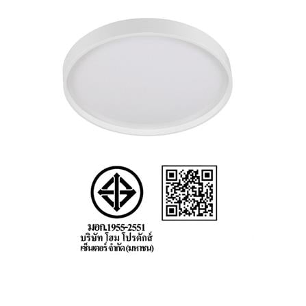 ไฟเพดาน LED CARINI ZY832-S 24 วัตต์ DAYLIGHT 13 นิ้ว สีขาว_6