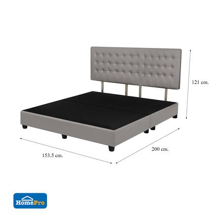 ฐานรองหัวเตียง 5 ฟุต HOME LIVING STYLE MUNICH สีเทาอ่อน_6