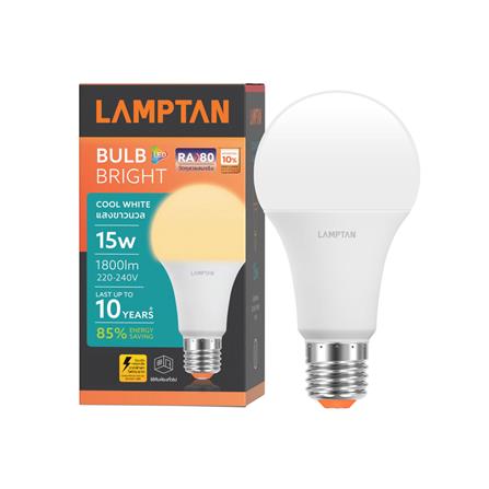 หลอด LED LAMPTAN A60 BRIGHT 15 วัตต์ COOL WHITE E27_2