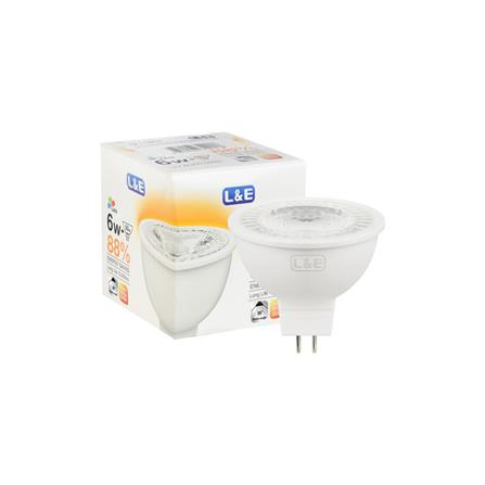 หลอด LED L&E MR16 6 วัตต์ WARMWHITE 36 BEAM ANGLE GU5.3_4