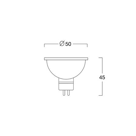 หลอด LED L&E MR16 6 วัตต์ WARMWHITE 60 BEAM ANGLE GU5.3_5