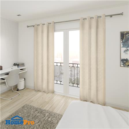 EYELET CURTAIN HOME LIVING STYLE AZALEA UV 140X250CM CREAM