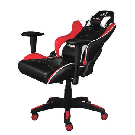 D.I.Y. เก้าอี้เกมมิ่ง SIGNO BAROCK GC-202BW สีดำ/ขาว_1