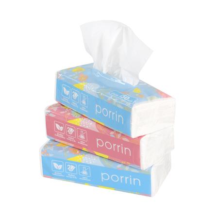 กระดาษเช็ดหน้า PORRIN SOFT PACK 150 แผ่น แพ็ค 4_3