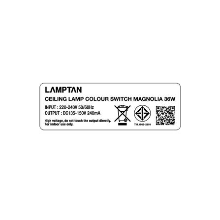 ไฟเพดาน LED LAMPTAN MAGNOLIA 36 วัตต์ DAYLIGHT COOLWHITE WARMWHITE 15 นิ้ว_3