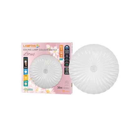 ไฟเพดาน LED LAMPTAN LOTUS 36 วัตต์ DAYLIGHT COOLWHITE WARMWHITE 15.5 นิ้ว_2