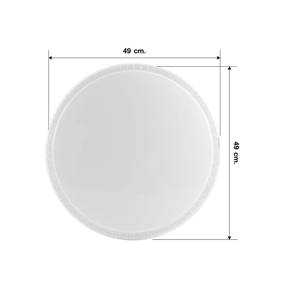 ไฟเพดาน LED EVE 570962 42 วัตต์ DAYLIGHT COOLWHITE WARMWHITE 20 นิ้ว สีขาว