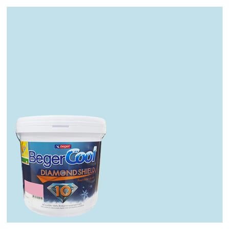 สีน้ำทาภายนอก BEGERCOOL DIAMONDSHIELD 10 #034-2 สี BOUNTIFUL BAY กึ่งเงา 9 ลิตร_0