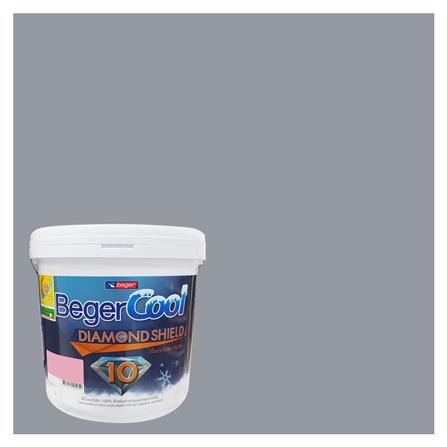สีน้ำทาภายนอก ชนิดกึ่งเงา BEGER COOL DIAMONDSHIELD 10 135-4 สี MID-WINTER 9 ลิตร_0