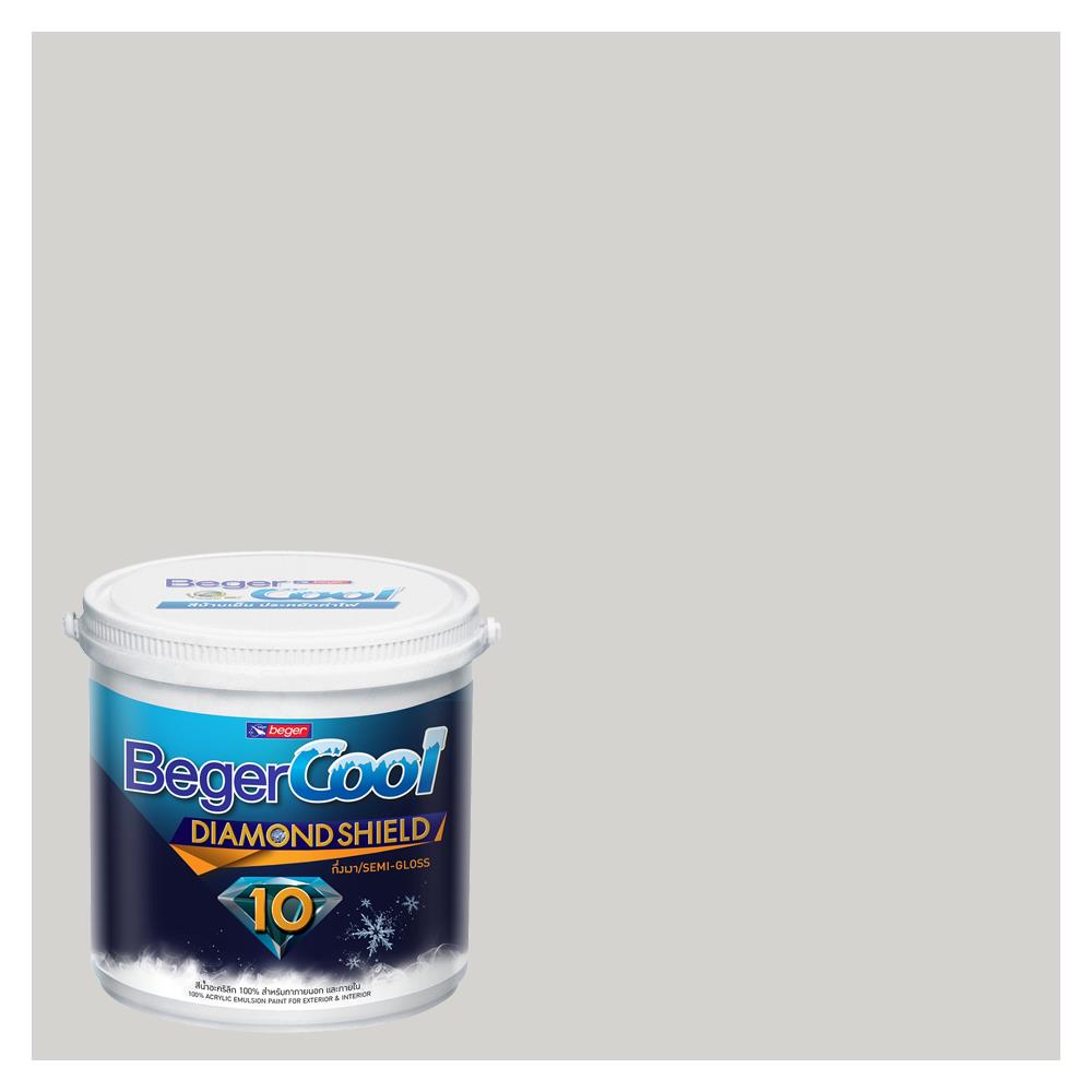 สีน้ำทาภายนอก BEGERCOOL DIAMONDSHIELD 10 #141-1 สี KNIGHT'S NIGHT กึ่งเงา 9 ลิตร