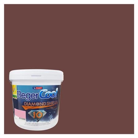 สีน้ำทาภายนอก BEGERCOOL DIAMONDSHIELD 10 #183-6 สี REDWOOD VALLEY กึ่งเงา 9 ลิตร_0