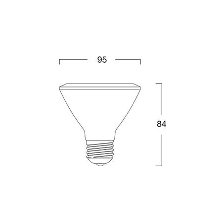 หลอด LED L&E PAR30 10 วัตต์ WARMWHITE E27_5