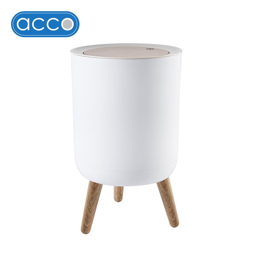 ถังขยะฝากด ACCO MIU 7 ลิตร สีขาว