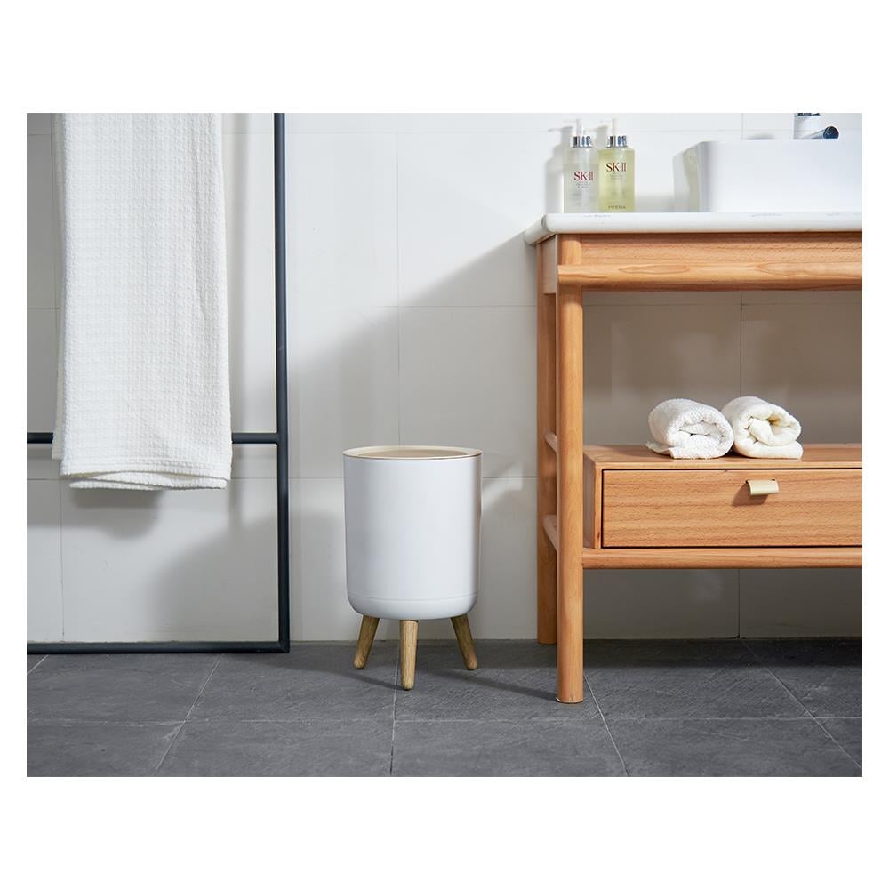 ถังขยะฝากด ACCO MIU 7 ลิตร สีขาว