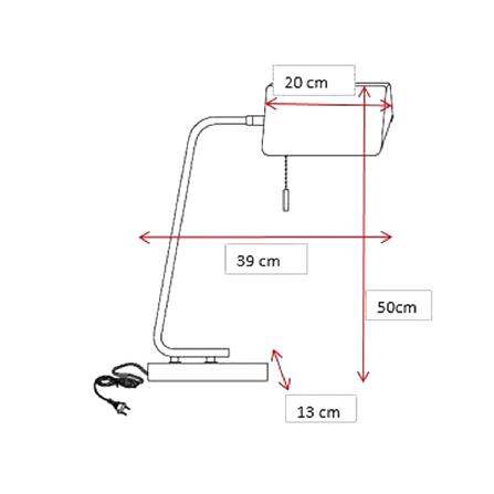 ไฟตั้งโต๊ะ CARINI MT5231WH สีขาว/ทอง_5