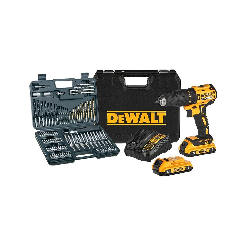 สว่านกระแทกไร้สาย (พร้อมแบตเตอรี่) DEWALT DCD7781D2A-B1 20 โวลต์