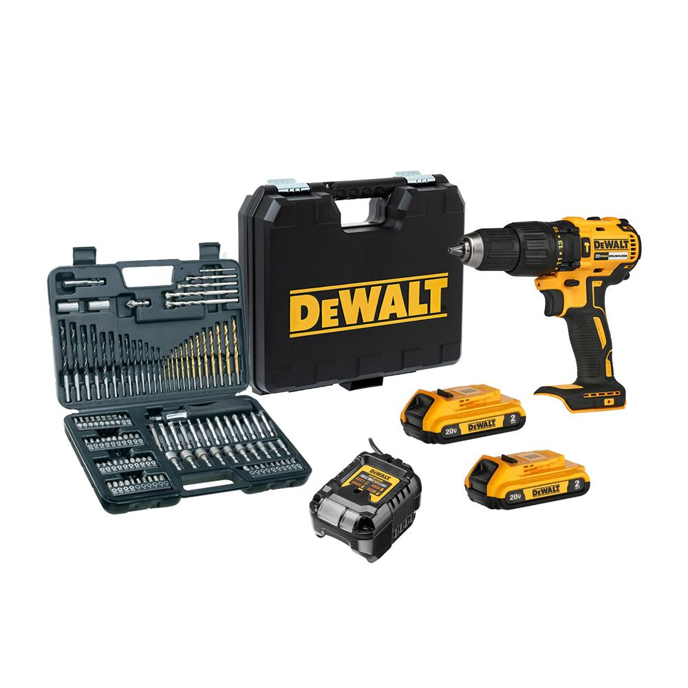 สว่านกระแทกไร้สาย (พร้อมแบตเตอรี่) DEWALT DCD7781D2A-B1 20 โวลต์