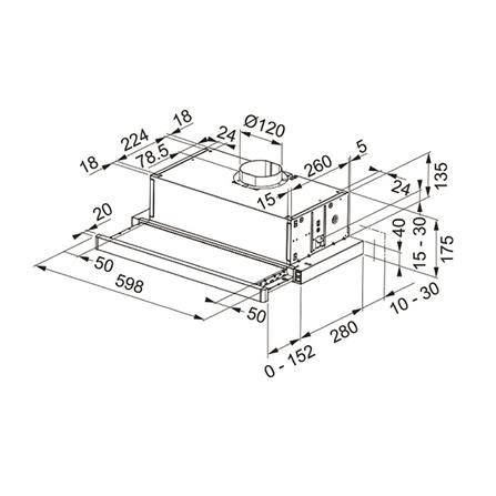 เครื่องดูดควันมาตรฐาน FRANKE FTC632 L BK 60 ซม._4