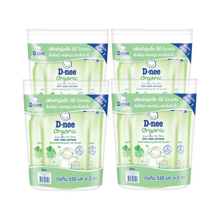 น้ำยาปรับผ้านุ่ม D-NEE NEW BORN NATURAL TIME 530 มล. สีเขียว 12 ชิ้น