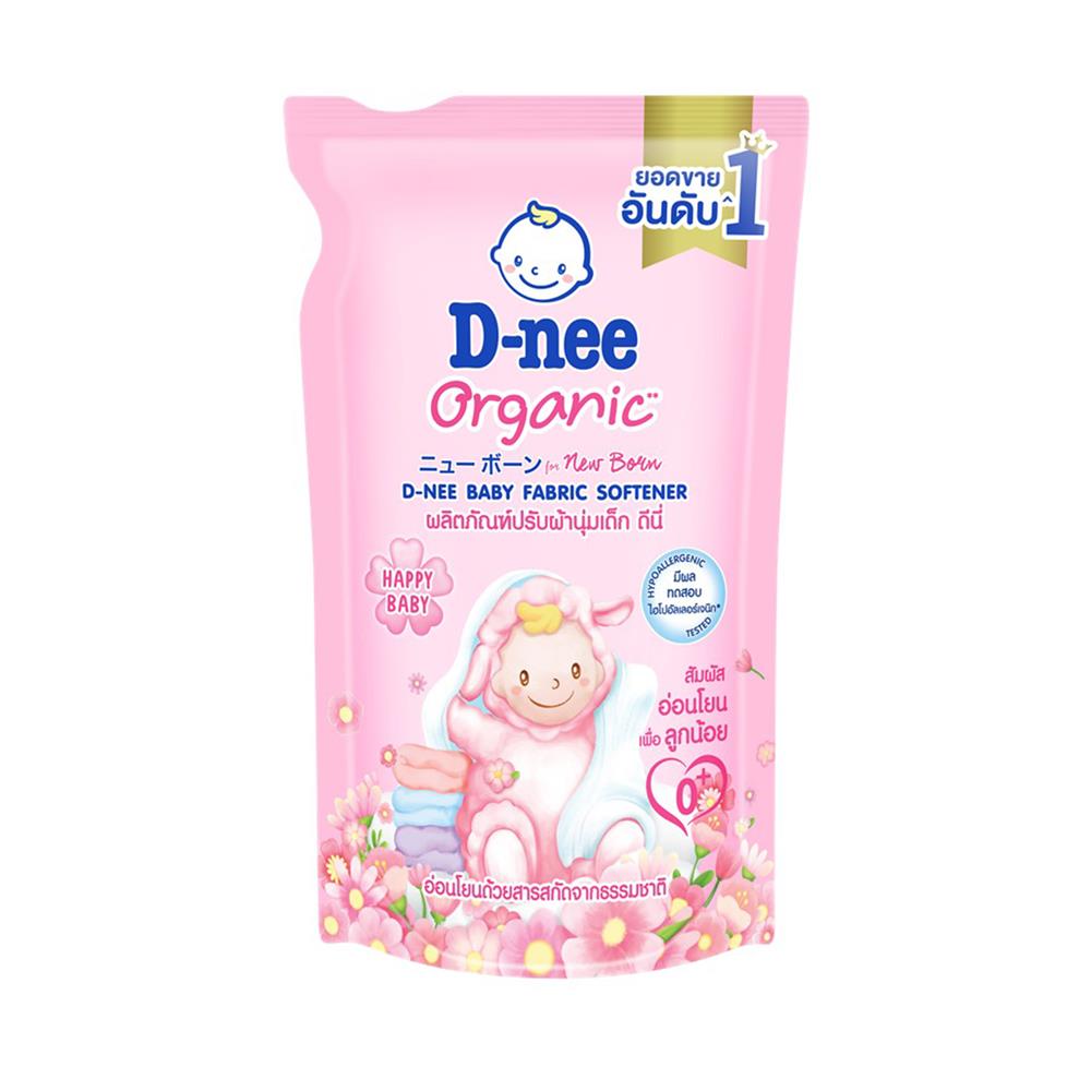 น้ำยาปรับผ้านุ่ม D-NEE NEW BORN HAPPY BABY 530 มล. สีชมพู 12 ชิ้น