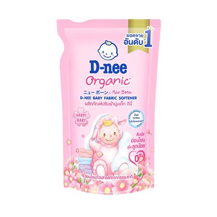 น้ำยาปรับผ้านุ่ม D-NEE NEW BORN HAPPY BABY 530 มล. สีชมพู 12 ชิ้น