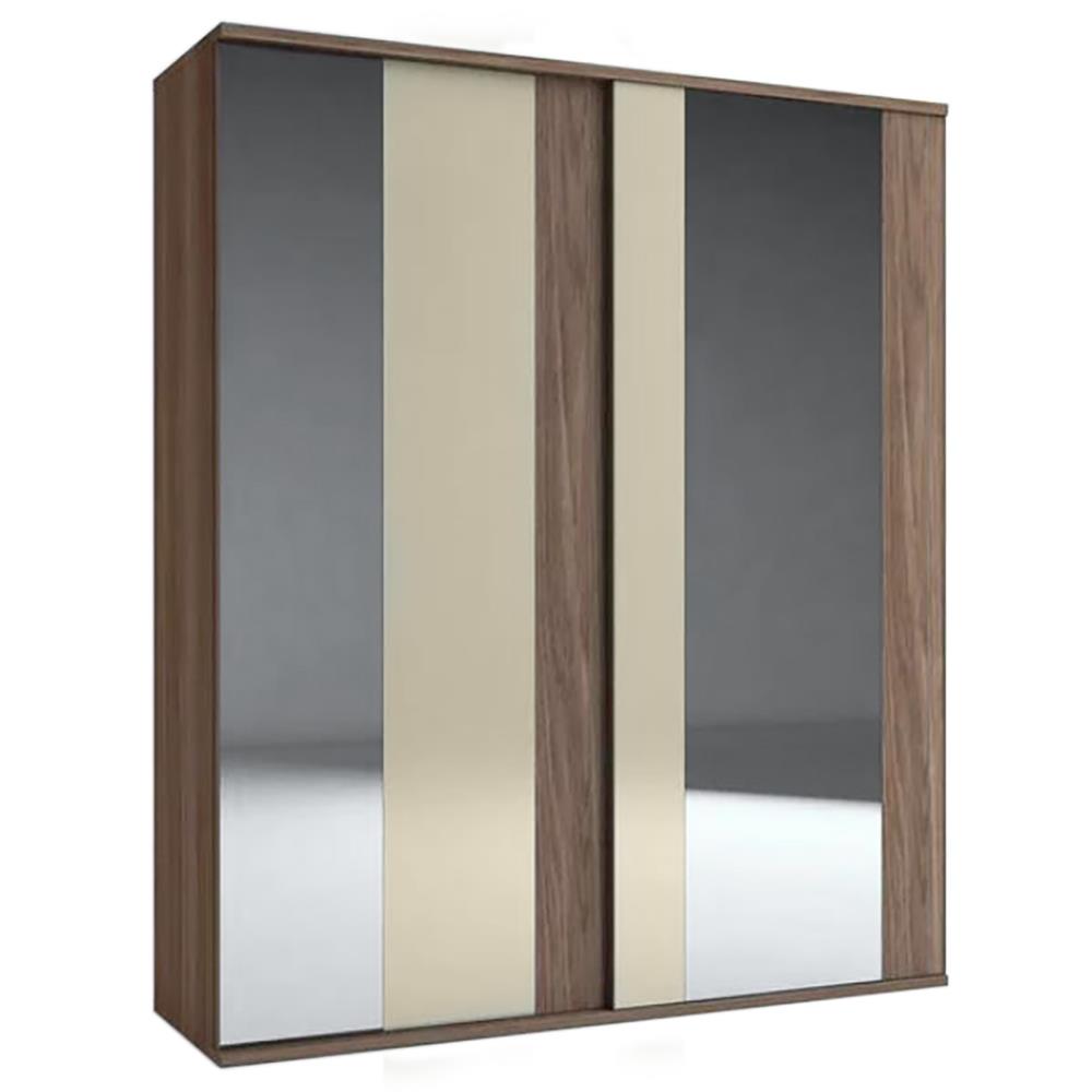 ชุดห้องนอน 6 ฟุต SB FURNITURE TAZZINA สี I-WALNUT/TORTORA