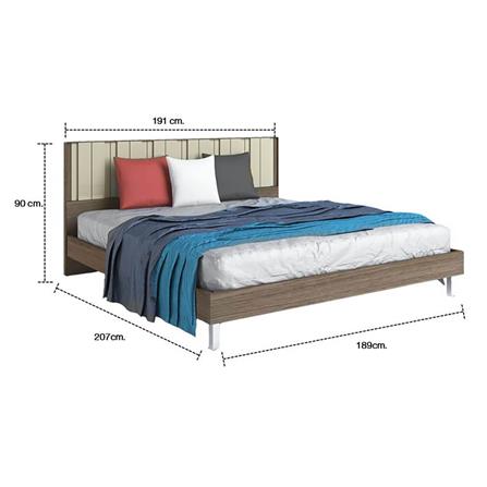 ชุดห้องนอน 6 ฟุต SB FURNITURE TAZZINA สี I-WALNUT/TORTORA_8