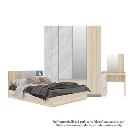 ชุดห้องนอน 6 ฟุต SB FURNITURE MARMURUS สี CANYON OAK_0