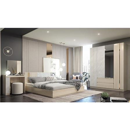ชุดห้องนอน 6 ฟุต SB FURNITURE MARMURUS สี CANYON OAK_9