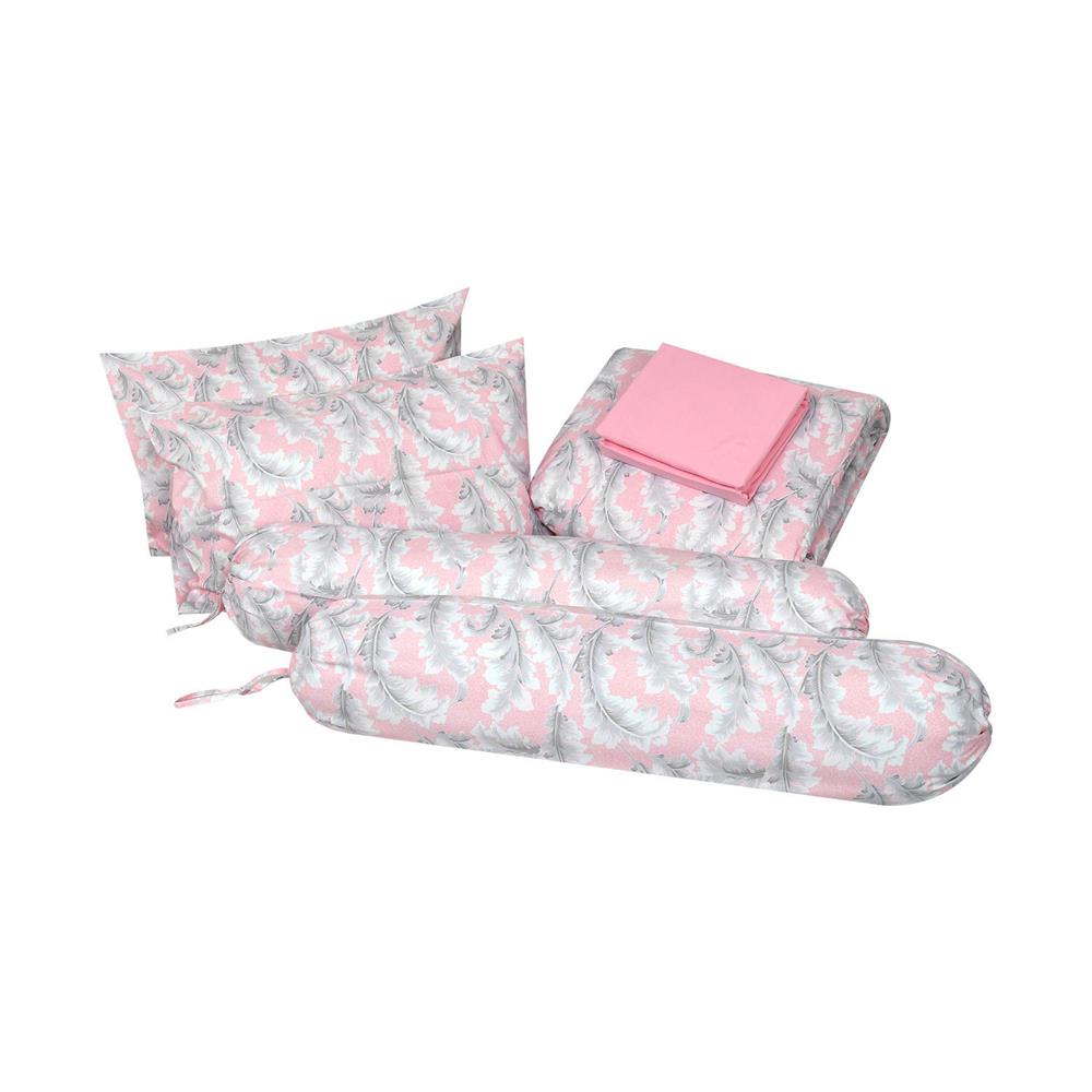ชุดผ้าปูที่นอน 6 ฟุต 6 ชิ้น HOME LIVING STYLE GRANADA PINK