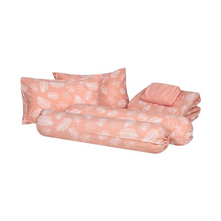 ชุดผ้าปูที่นอน 5 ฟุต 6 ชิ้น HOME LIVING STYLE AURORA สีส้ม_1