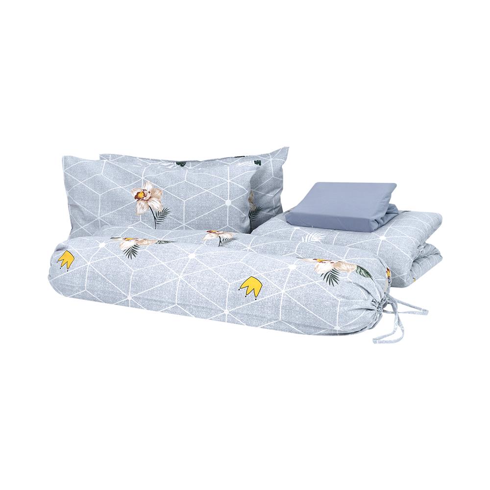 ชุดผ้าปูที่นอน 6 ฟุต 6 ชิ้น HOME LIVING STYLE SERBIA GREY