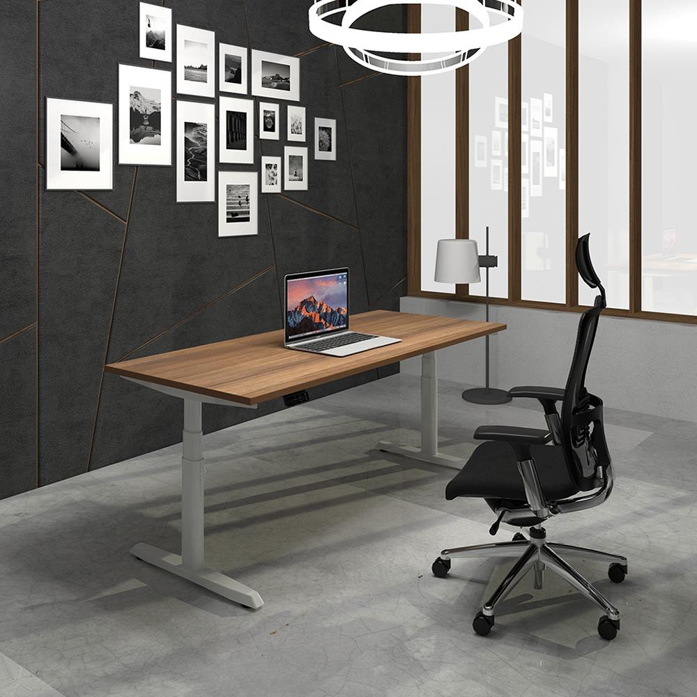 โต๊ะทำงานปรับระดับ ERGOTREND SIT 2 STAND GEN5 180 ซม. สี COMBI GREY/ขาว