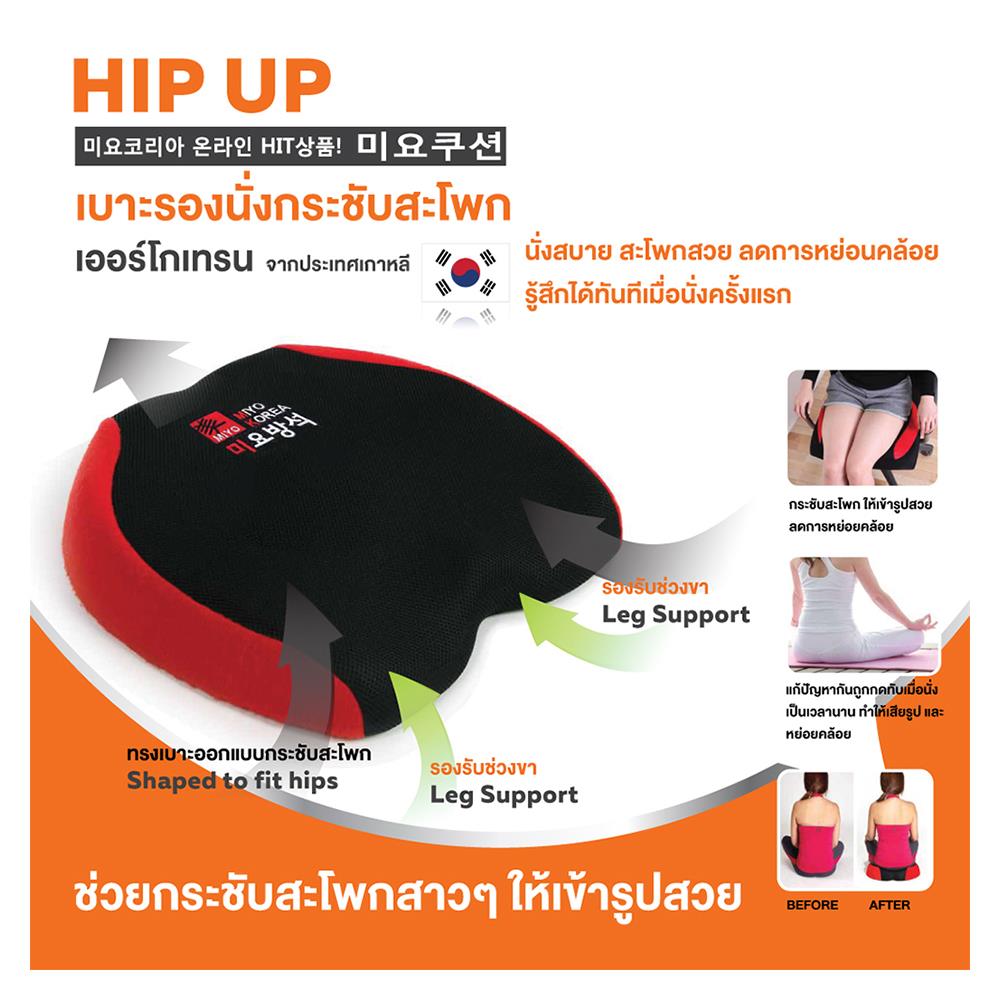 เบาะรองนั่งและรองหลัง ERGOTREND MIYO สีแดง/ดำ