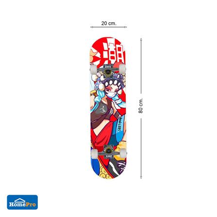 สเก็ตบอร์ด HP CARTOON 8 นิ้ว สีแดง_2