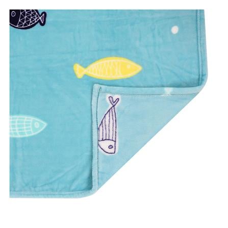 ผ้าห่ม HOME LIVING OCEAN 50X60 นิ้ว สีฟ้า_2
