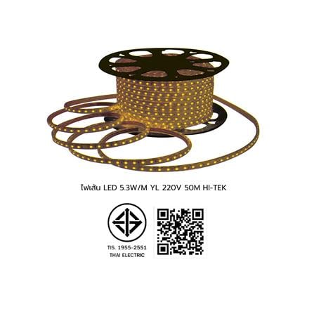 ไฟเส้น LED HI-TEK 5.3 วัตต์/ม. สีเหลือง 50 ม._9