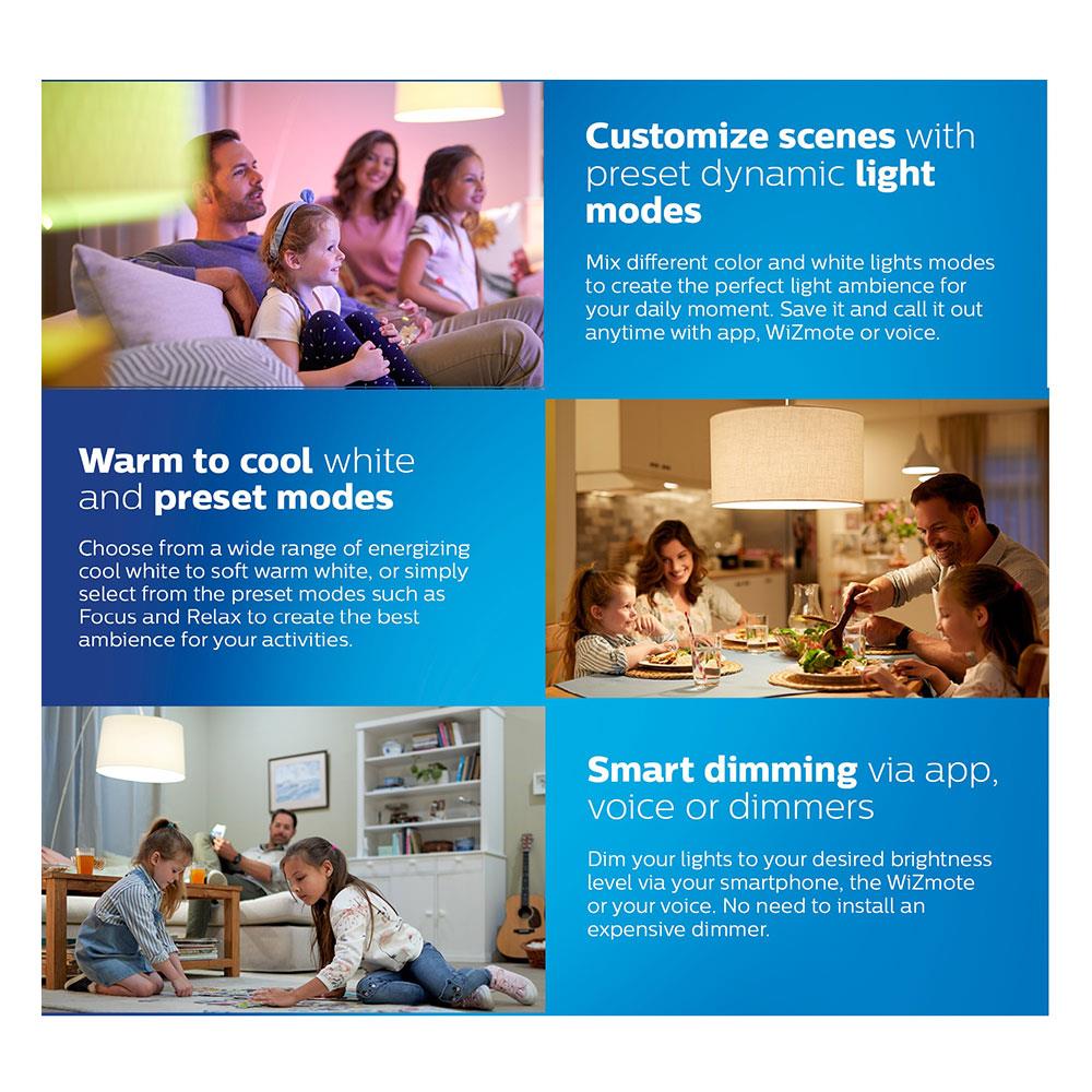 หลอด LED PHILIPS WIZ CONNECTED 8 วัตต์ RGB E27 WIFI BLUETOOTH