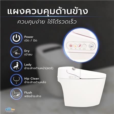สุขภัณฑ์อัตโนมัติ MOYA PLUS LX-ST007 5 ลิตร สีขาว_8