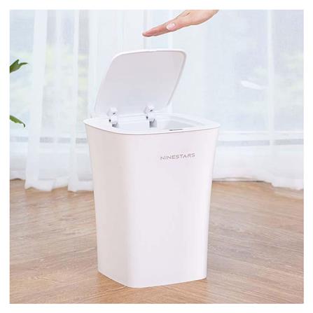 SMART TRASH CAN NINESTARS 10L WHITE