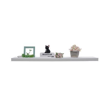 FLOATING WOOD SHELF STACKO 120X24X5CM WHITE