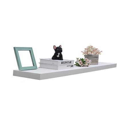 FLOATING WOOD SHELF STACKO 120X24X5CM WHITE