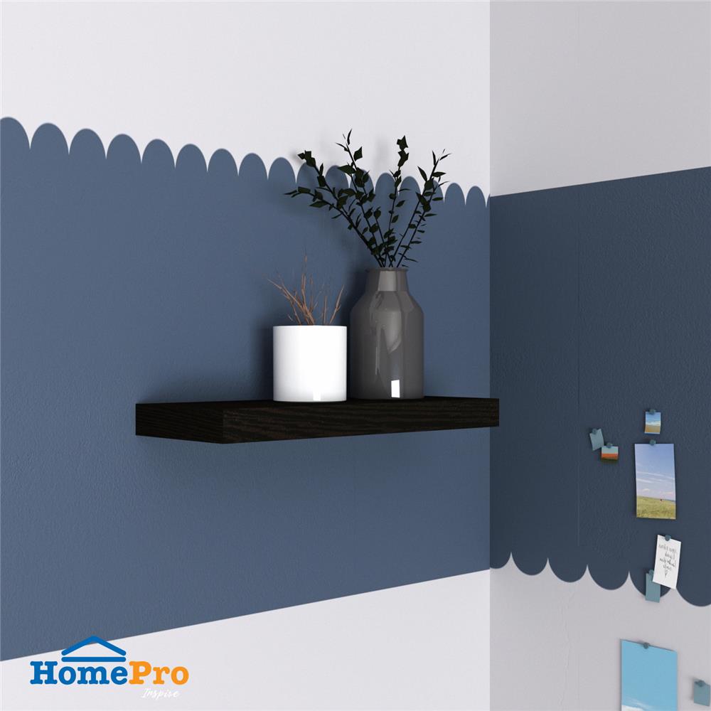 แผ่นชั้นไม้ซ่อนขา STACKO 60x24x5 ซม. สีเวงเก้