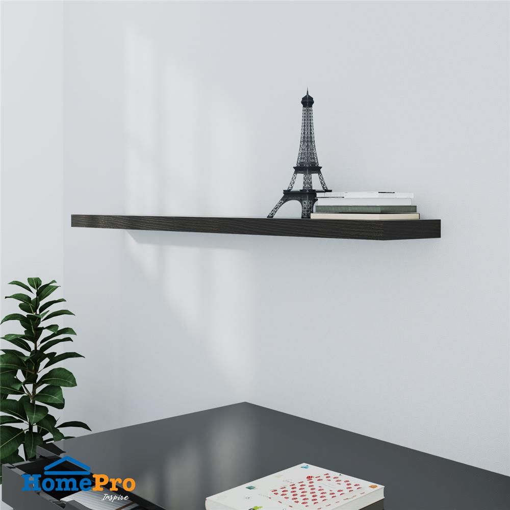 แผ่นชั้นไม้ซ่อนขา STACKO 160x24x5 ซม. สีเวงเก้