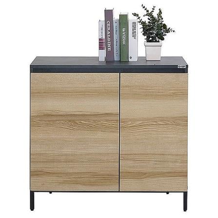 ตู้เตี้ยบานเปิด KONCEPT WORKA 80 ซม. สีลินด์เบิร์กโอ๊ค/เทาดำ_1